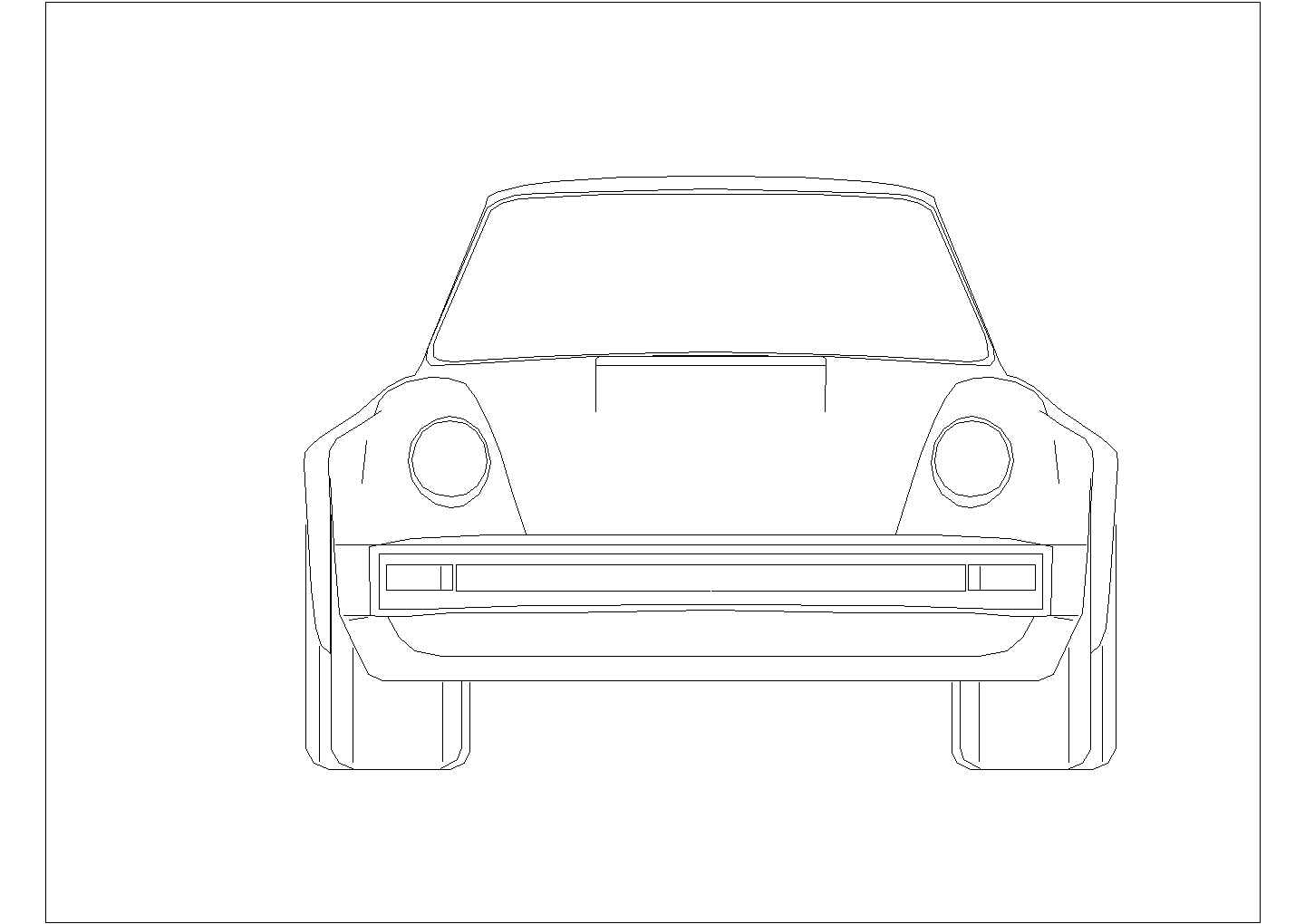 多种汽车外观设计CAD布置图
