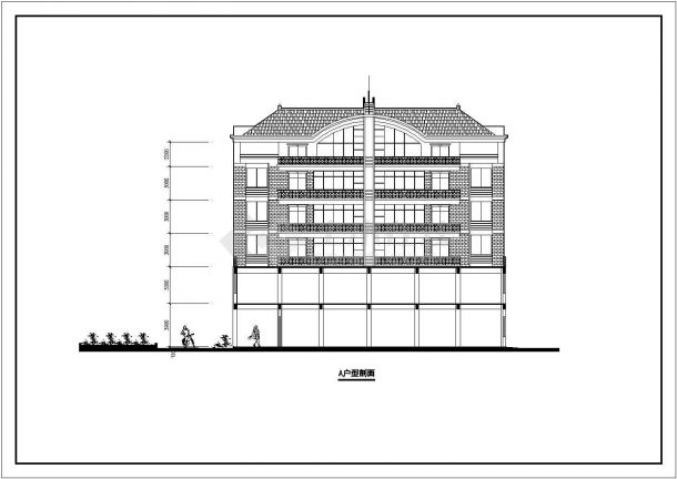 酒店商住楼建筑CAD方案参考图-图二