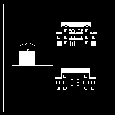 实用的农村住宅设计图(两户连体)