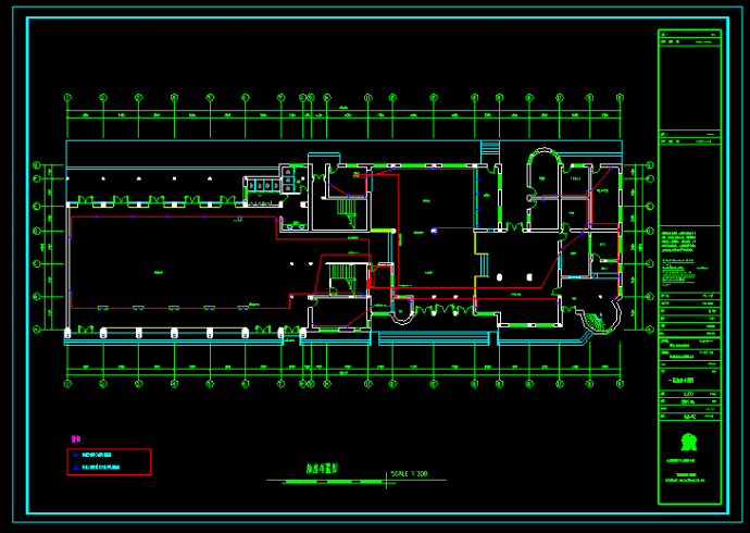 公共场所全套电气照明CAD设计图_图1