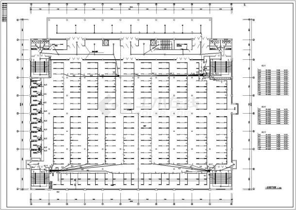沈阳某学校综合楼照明CAD设计详细平面图-图二