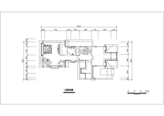 合肥市某居住区660平米3层中式风格高档别墅平立面设计CAD图纸_图1