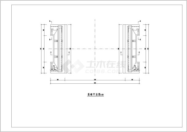 某别墅区内单跨简支梁景观桥设计cad全套建筑施工图（含设计说明，含结构设计）-图二