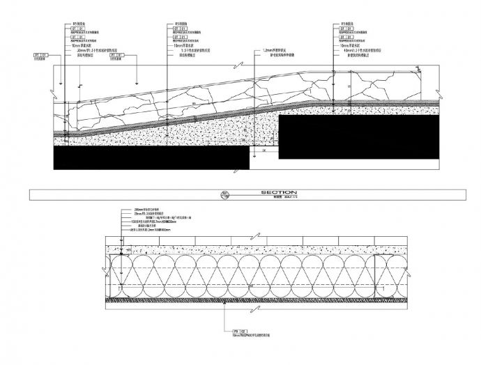 某某建筑通廊结构平面图CAD图_图1