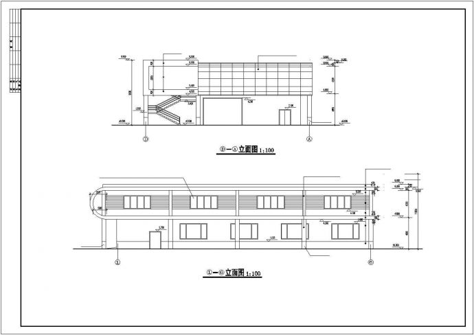 某地书刊社厂房建筑设计CAD图纸_图1