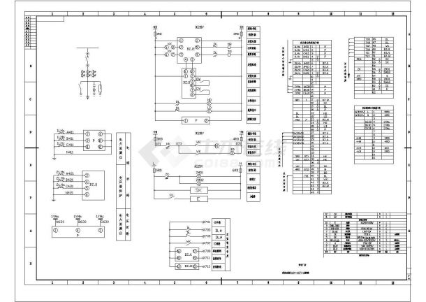 某联合厂房高压配电柜CAD详细系统图-图一