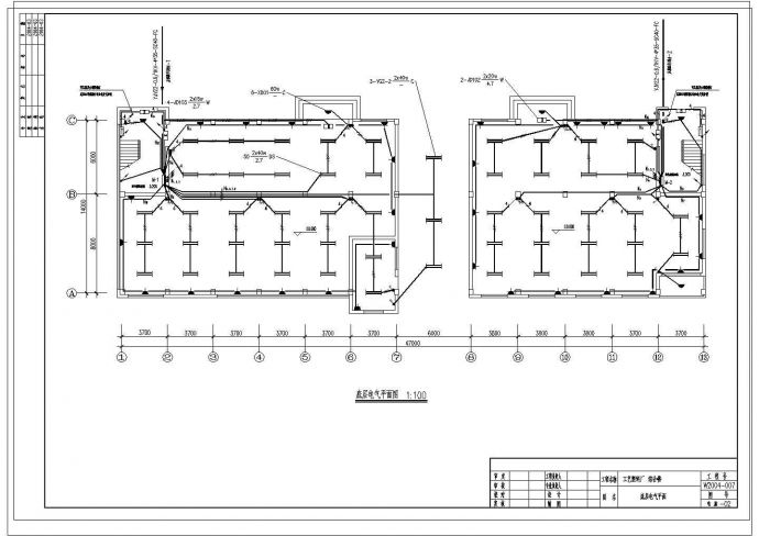 某工艺厂房电气全套CAD详细大样施工图_图1