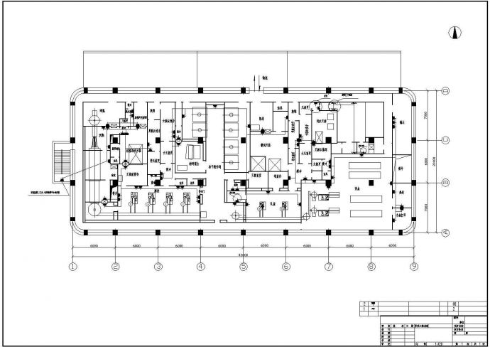 某公司洁净厂房全套强弱电CAD设计图纸_图1