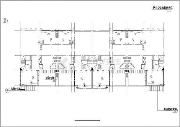 成都芙蓉古城八期（仿古风格）设计cad全套建筑施工图（含设计说明，含古城楼、商业楼、住宅楼及大门等设计）-图二