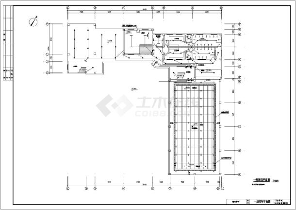 某化工学院教学楼电气设计CAD详细方案-图二