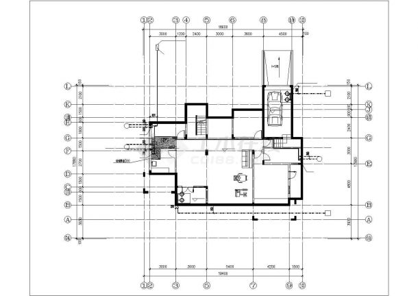 保定市某小区510平2层砖混结构别墅全套平面设计CAD图纸（2套方案）-图一