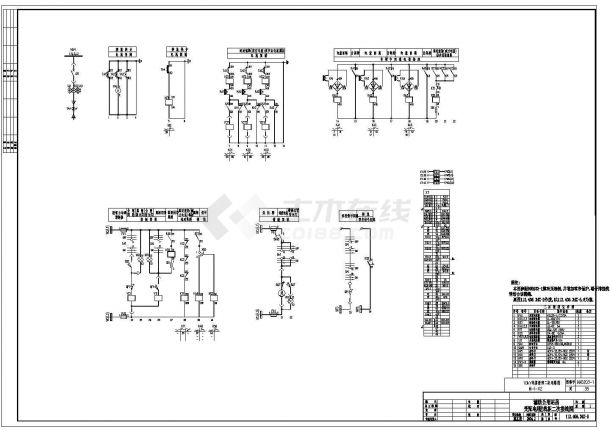 某机械工厂变电所CAD设计详细大样全套图-图二