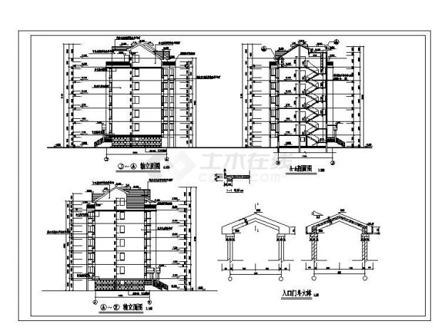某房屋建筑工程布置CAD规划详图-图一