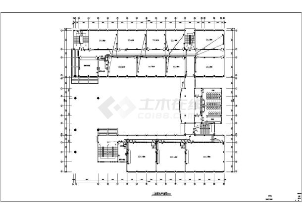 某著名高校教学楼电气设计CAD施工方案-图一