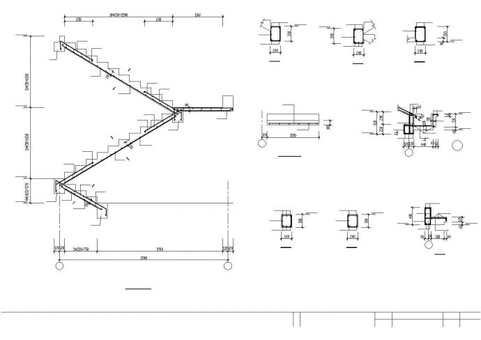 海南岛别墅结构设计建筑施工cad图，共十张_图1