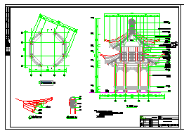 八角重檐亭、八角凉亭、八角亭设计施工图纸_图1