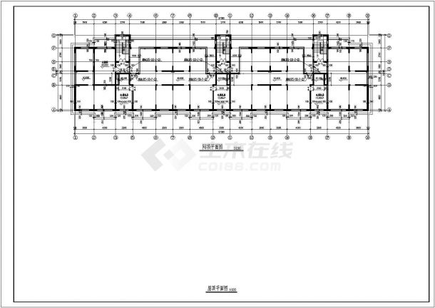 住宅设计_断肢剪力墙小高层住宅建施CAD图-图二