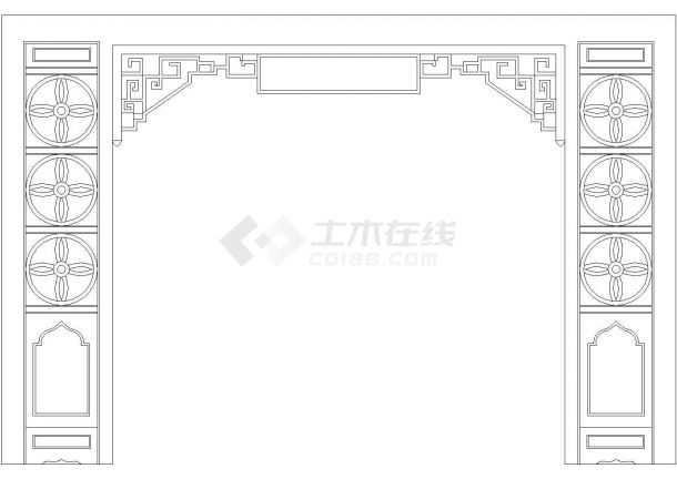 建筑装修常用装饰门设计cad图例素材图库（标注详细，种类齐全）-图二