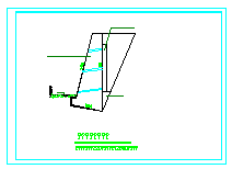 详细挡土墙及锚杆喷护混凝土护坡图纸（适用于湿泄性黄土挡土墙高6米，护坡高9米）-图二