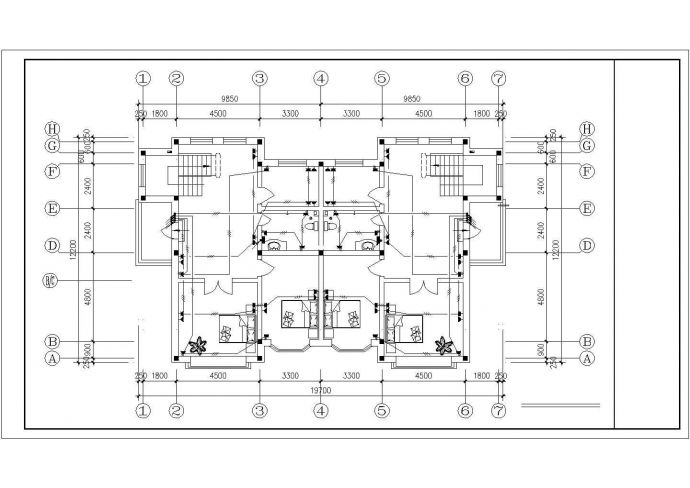 2层小型经典独栋别墅电气设计CAD施工图_图1