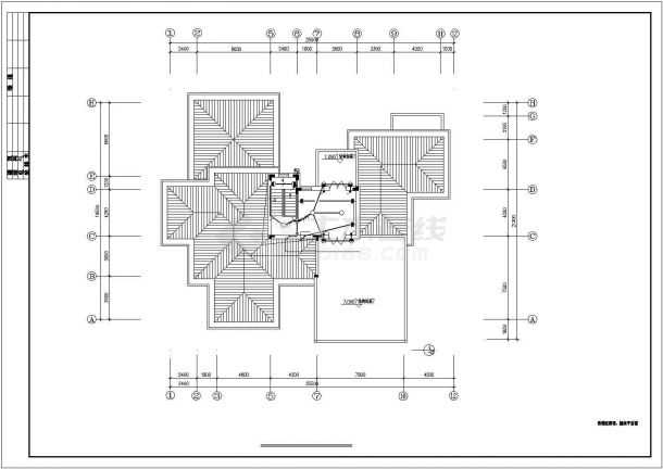 580平米2层私人别墅电气设计CAD施工图-图一