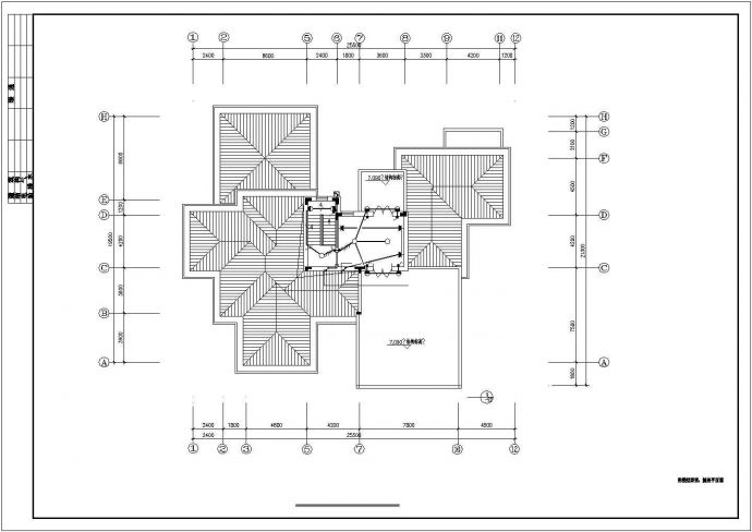 580平米2层私人别墅电气设计CAD施工图_图1