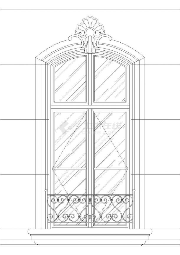 建筑常用中式经典风格门窗设计cad素材图例集合（甲级院设计，种类全）-图一