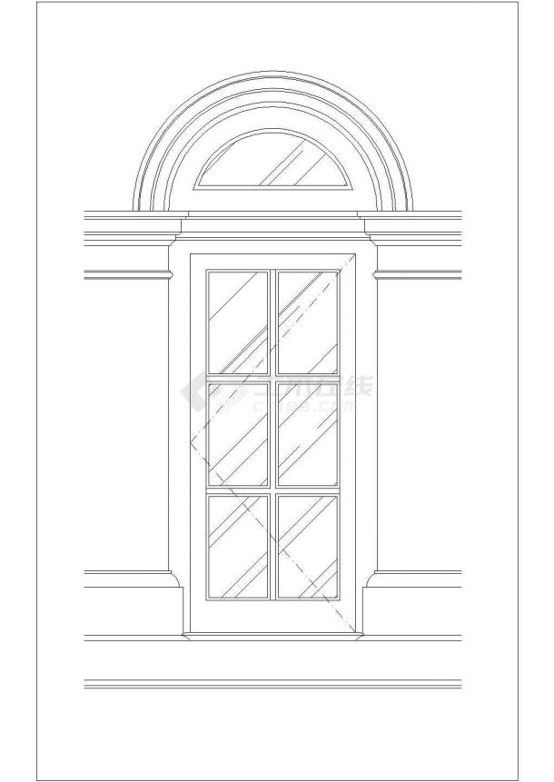 建筑常用中式经典风格门窗设计cad素材图例集合（甲级院设计，种类全）-图二