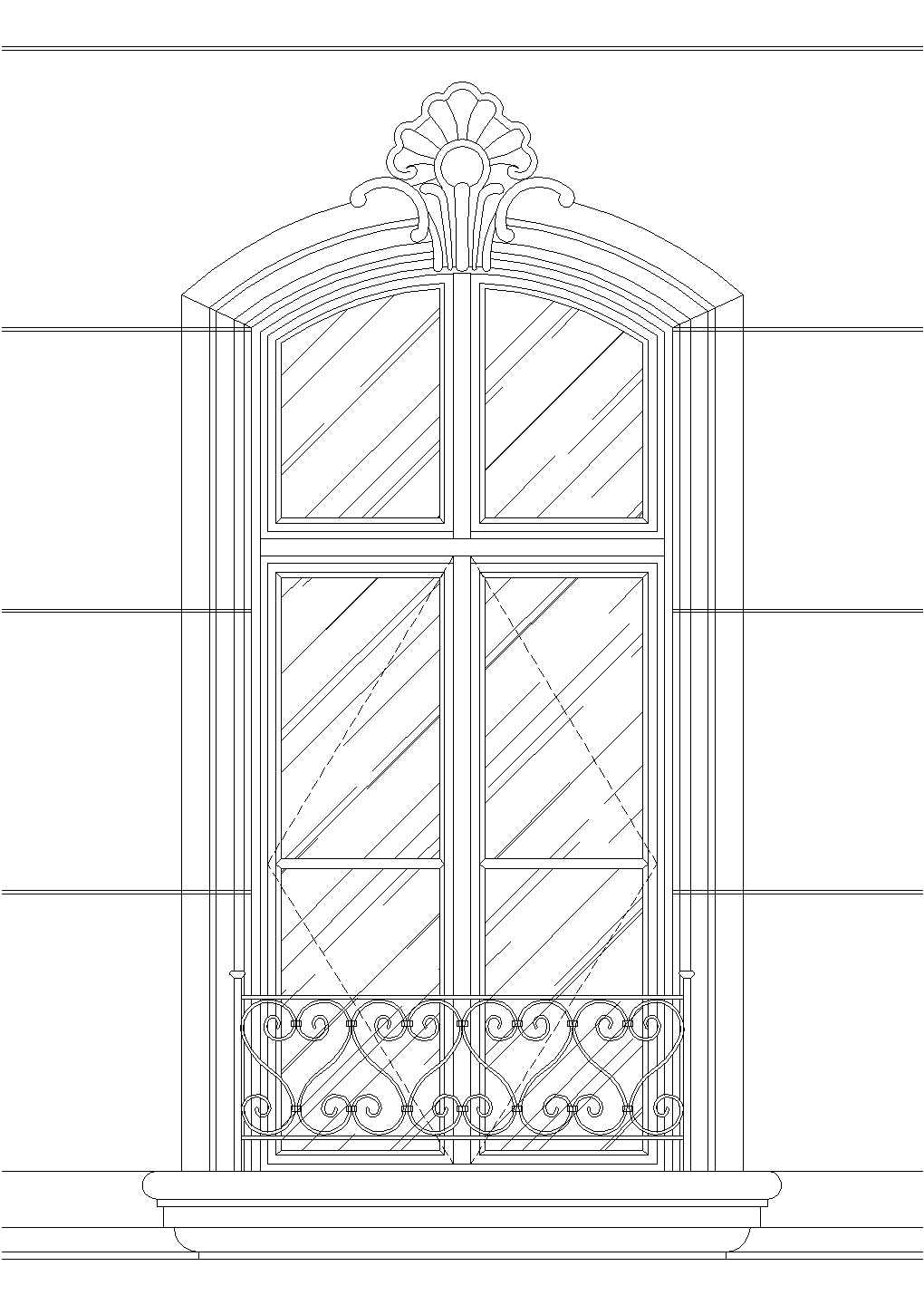 建筑常用中式经典风格门窗设计cad素材图例集合（甲级院设计，种类全）