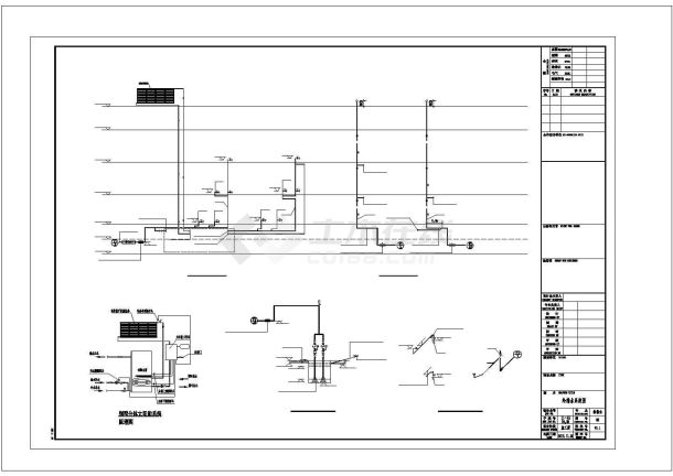 杭州市西湖北苑小区三层砖混别墅全套给排水设计CAD图纸 （4套方案）-图一