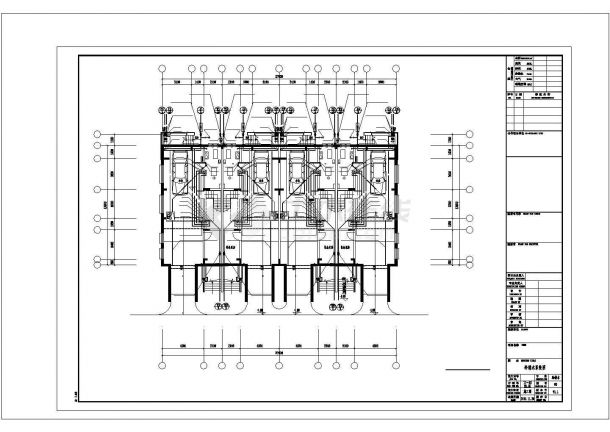 杭州市西湖北苑小区三层砖混别墅全套给排水设计CAD图纸 （4套方案）-图二
