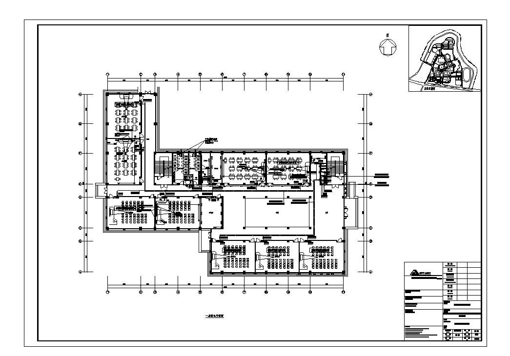 某建筑艺术楼电施结构布置CAD详图