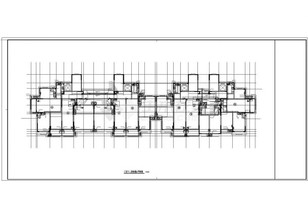 武汉市某居住区9000平米24层剪力墙结构住宅楼给排水设计CAD图纸-图一