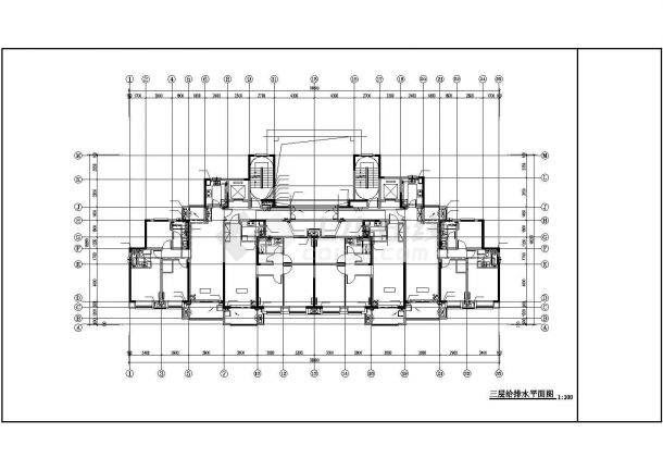 焦作市建设西路某居住区30层剪力墙结构住宅楼给排水设计CAD图纸-图二