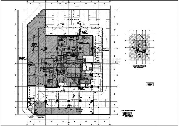 南京市某购物中心1970平米三层人防地下室全套给排水设计CAD图纸-图二