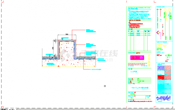 上海金湾豪园景观设计cad全套施工图（带效果图）-图二