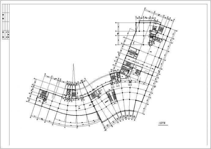 商住楼设计_某十六层商住楼全套设计CAD图_图1