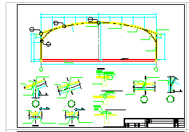 某钢结构蔬菜大棚结构施工图纸-图二