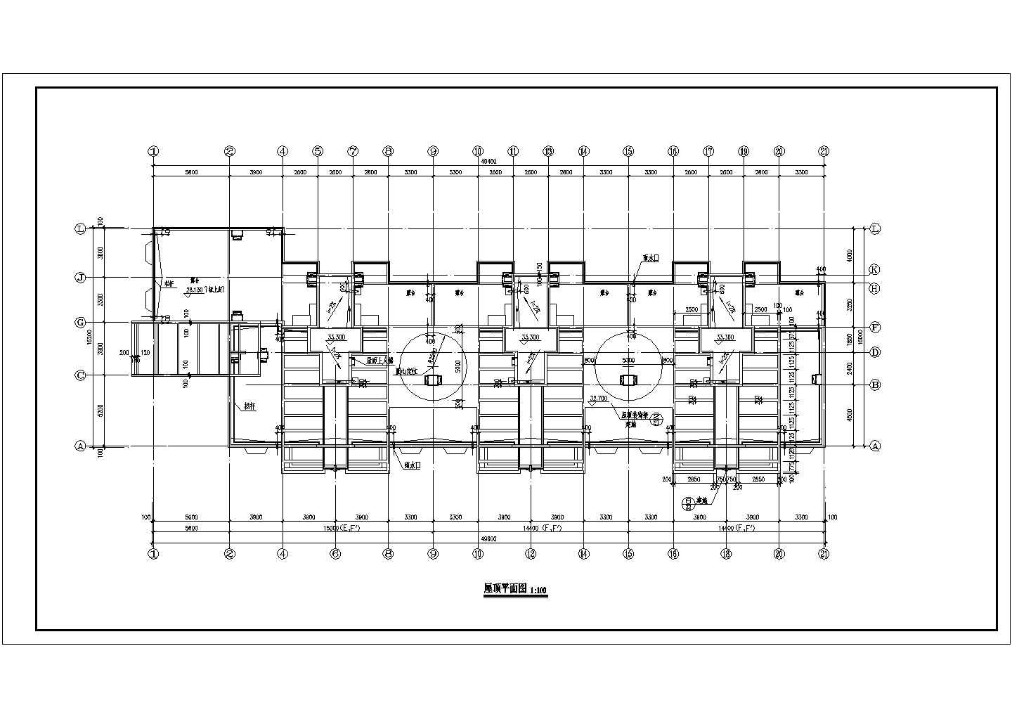 住宅设计_某十层住宅建筑平面CAD图