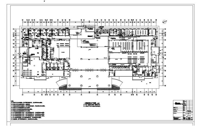 某人民医院分院门诊楼电气结构布置规划详图_图1