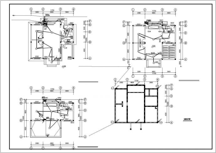 三层独栋别墅电气节能设计图纸_图1