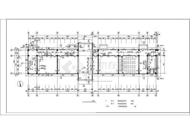 辽宁某中学全套建筑施工CAD图纸-图二