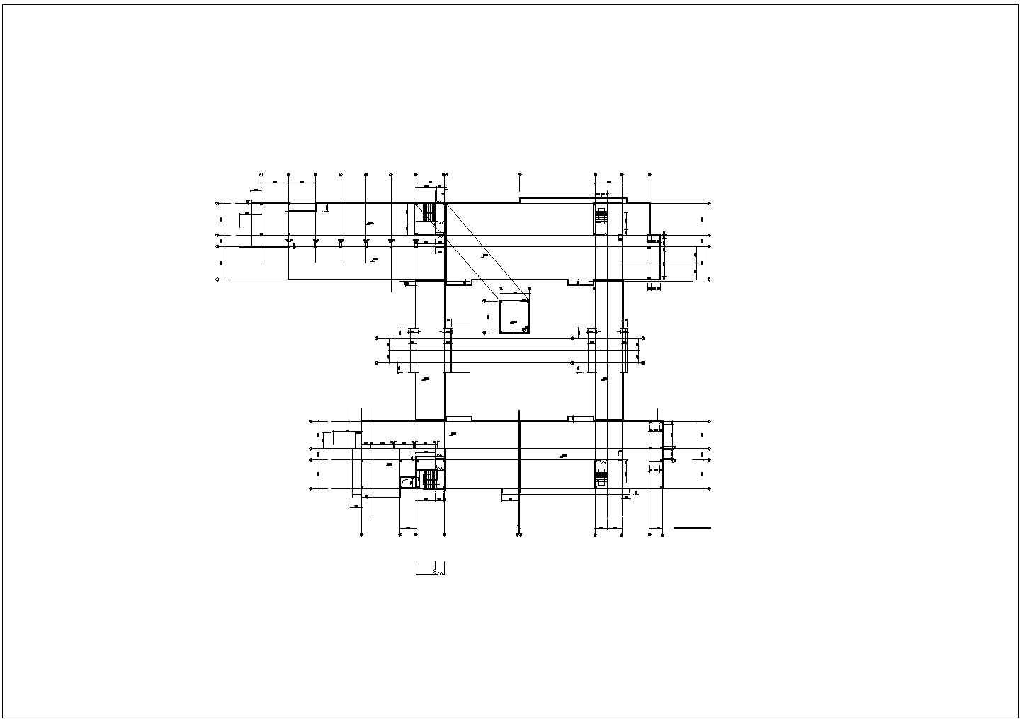 某大学教学楼建筑设计CAD图纸（共9张）