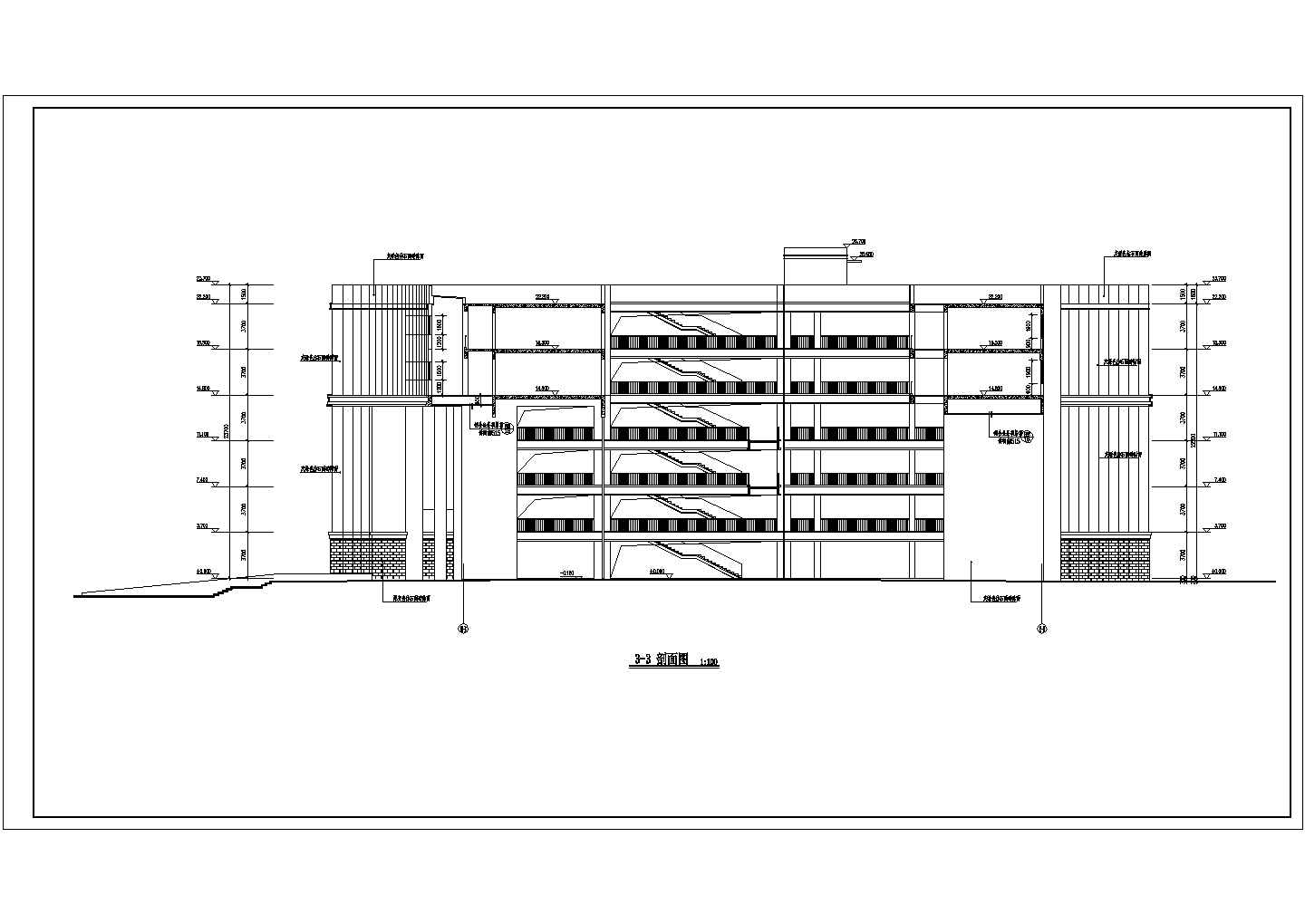 教学楼建筑设计CAD图纸_教学楼设计