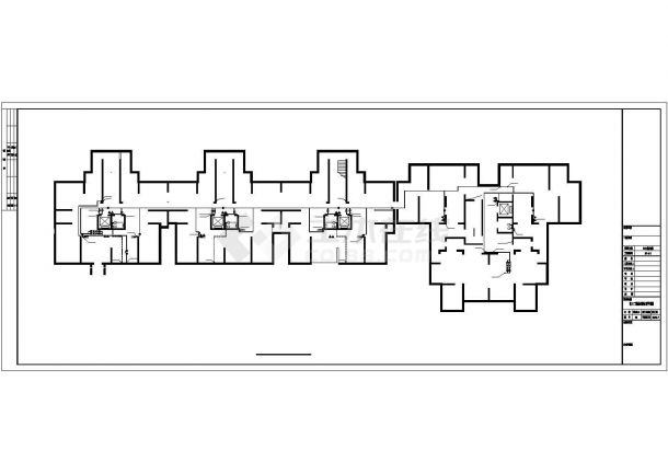 杭州市渝航大道某32层住宅楼全套给排水设计CAD图纸-图一