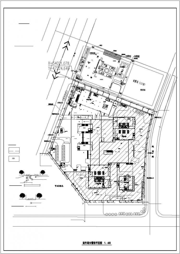 苏州市丽璟花园小区给排水系统总平面设计CAD图纸_图1