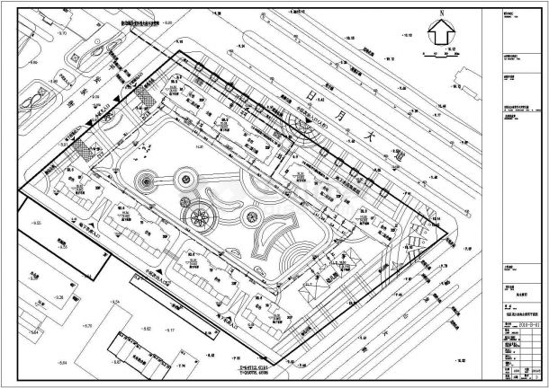某花园广场综合管网施工图(含施工设计说明，低区消火栓给水管网平面图)-图二