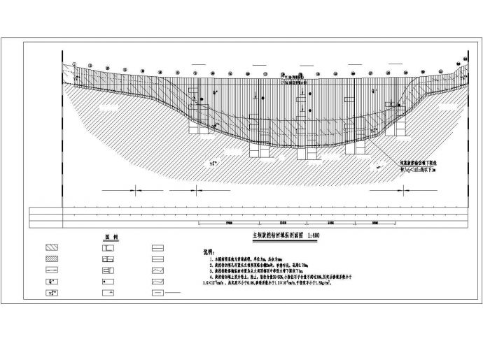 某地区水库大坝旋挖钻回填工程设计CAD图纸_图1