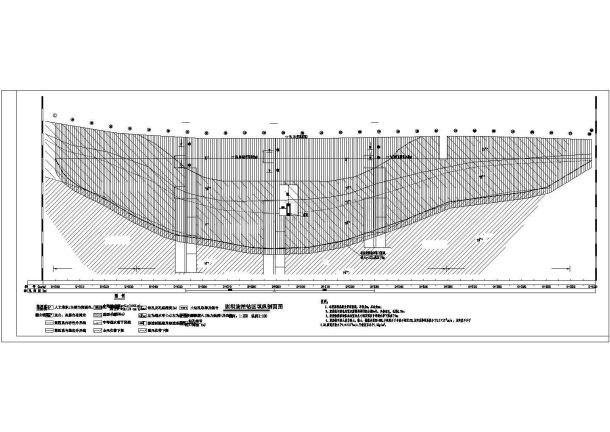 某地区水库大坝旋挖钻回填工程设计CAD图纸-图二