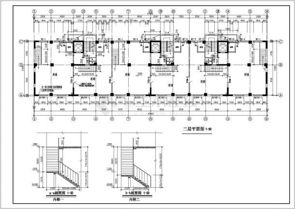 住宅设计_十四层住宅全套施工CAD图-图二